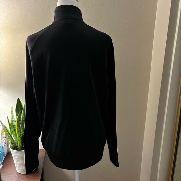 Adidas Black Jacket with White Logo Stripes Size L - Picture 5 of 15